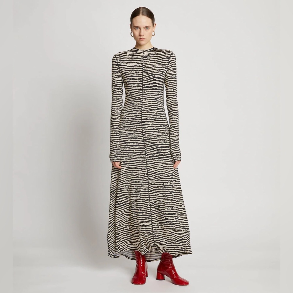 Proenza Schouler White Label Zebra Jersey Dress - Size M